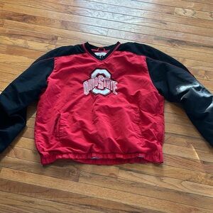 Ohio State Red & Black Pullover Crewneck